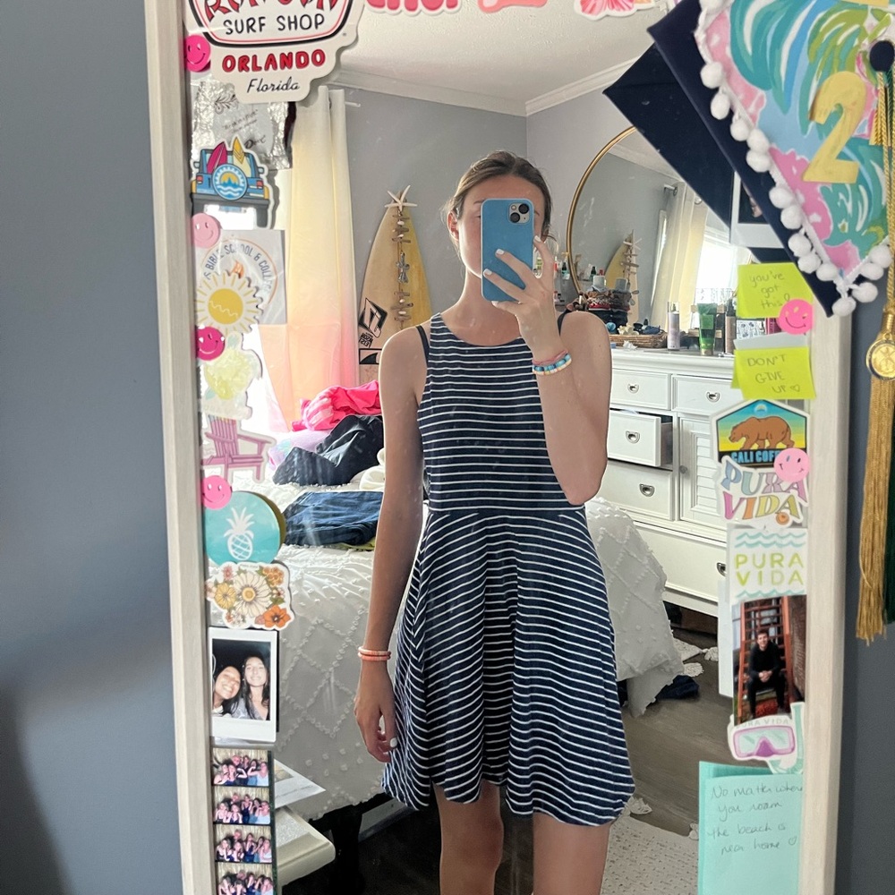 Striped beach dress! Forever 21 and super cute !